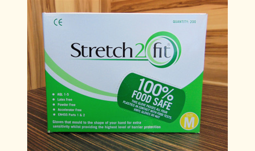 Stretch2Fit Latex-Free Unpowdered Gloves - Medium Green - 200 Pack